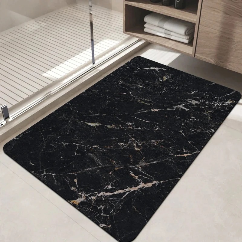 Puzzle Blank White - Tappetino da Bagno Antiscivolo Assorbente in