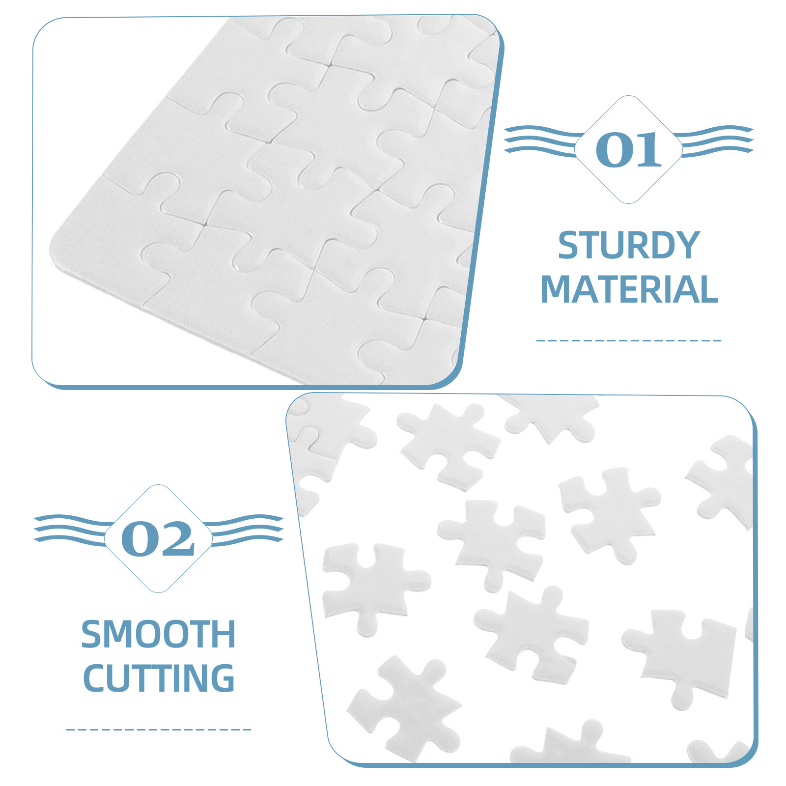 4 fogli di puzzle bianchi per  - Puzzle Blank White recensione e prezzo